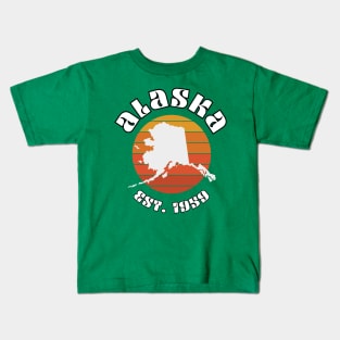Alaska the 49th State Kids T-Shirt